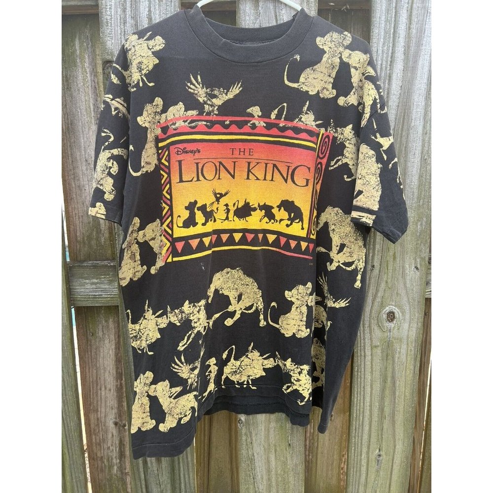 Vintage Lion King Single Stitch Promo T-Shirt Jerry Leigh OSFA Black